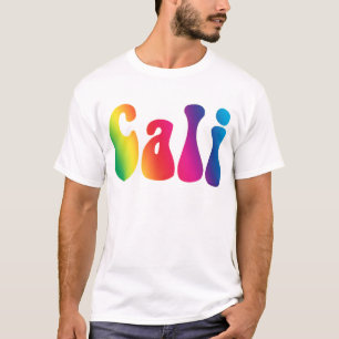 Camiseta Logotipo do Hippie de Califórnia da Laço-Tintura