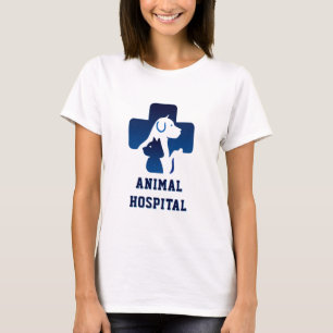 Camiseta 🏥 Logotipo do Hospital Veterinário Centro Médico 