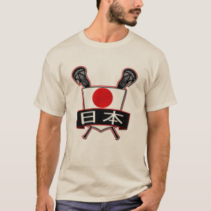 Camiseta Logotipo do Lacrosse de Japão
