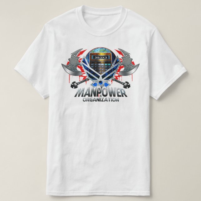 Camiseta Logotipo do Manpower Calculator Ax (Frente do Design)