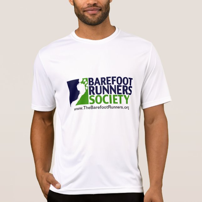 Camiseta logotipo do microfiber dos homens+URL (Frente)