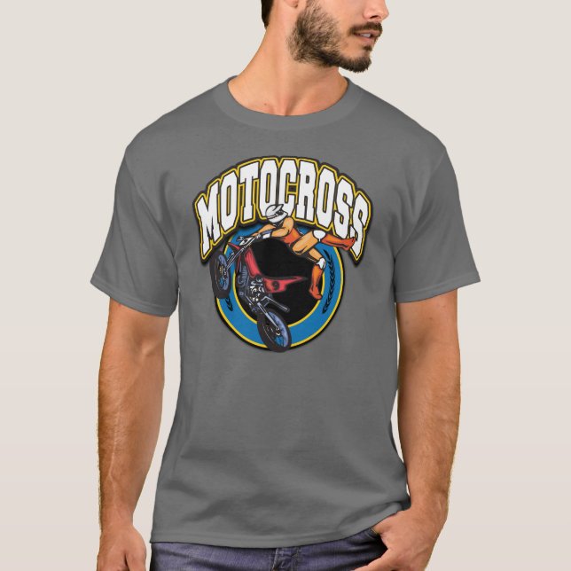Camiseta Logotipo do motocross (Frente)