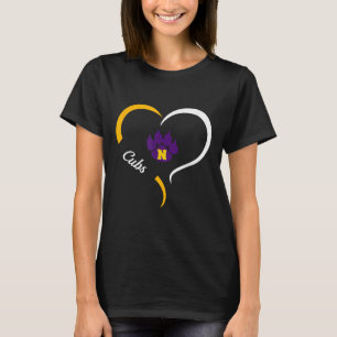 Camiseta Logotipo do Nevada Cubs Half Heart Slogan Hs