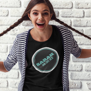 Camiseta Logotipo do nome do Teatro e Silver Bat Mitzvah