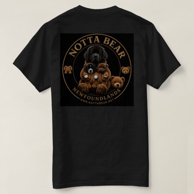 Camiseta logotipo do Notta Bear Bear (Verso do Design)