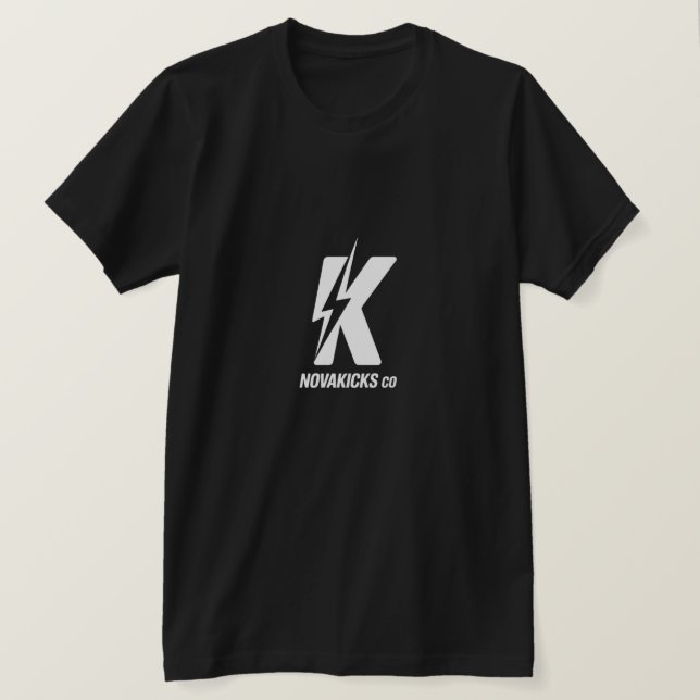 Camiseta Logotipo do Novakicks Co com um raio (Frente do Design)