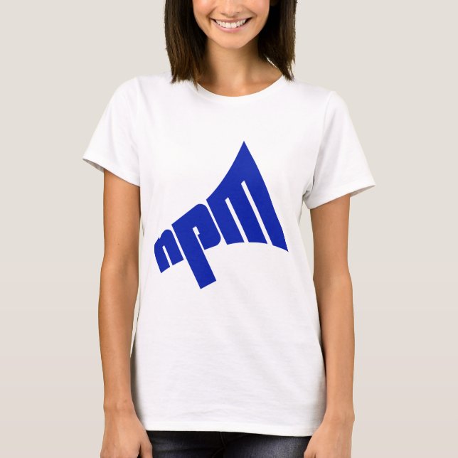 Camiseta Logotipo do NPM (Frente)