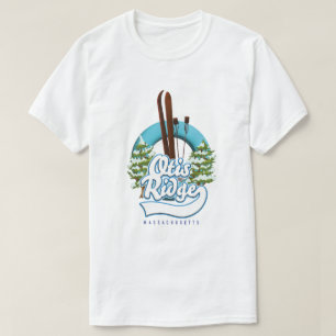 Camiseta logotipo do Otis Ridge Massachusetts ski