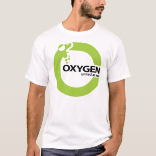 Camiseta Logotipo do oxigênio no branco