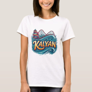 Camiseta Logotipo do Parque de Amusement Kalyan - Tipografi
