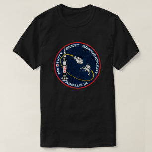 Camiseta Logotipo do Patch da Missão Apollo 9 da NASA