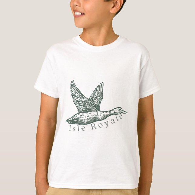 Camiseta logotipo do pato de Isle Royale (Frente)