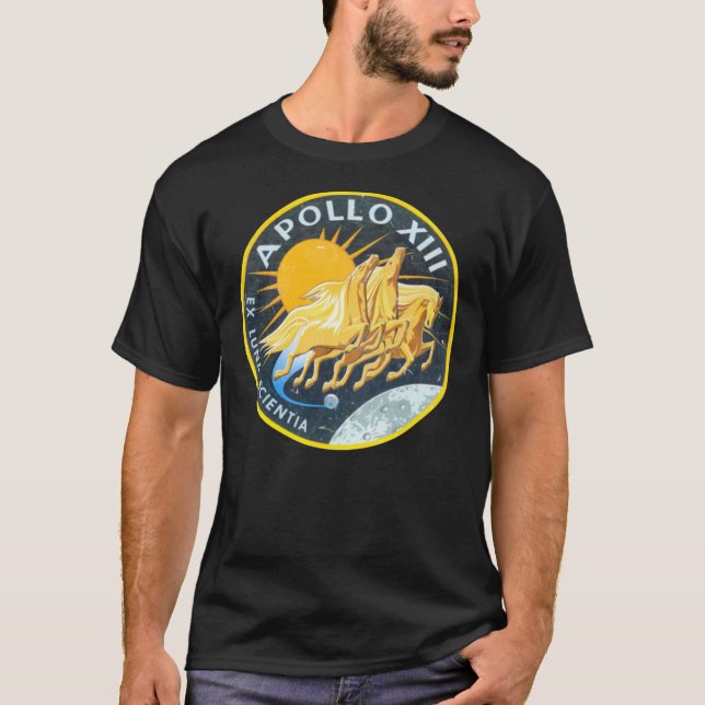 Camiseta Logotipo do Patrimônio Apollo 13, Nasa (Frente)