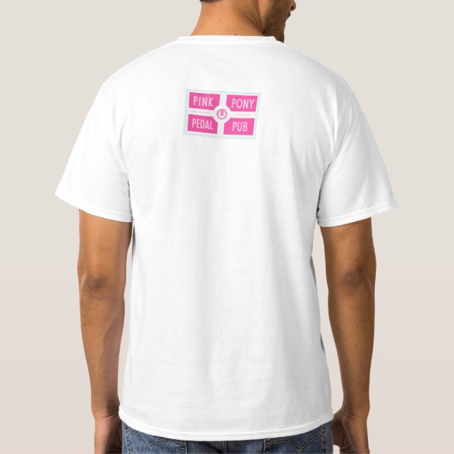 Camiseta Logotipo do Pedal Pink na Frente (Verso)