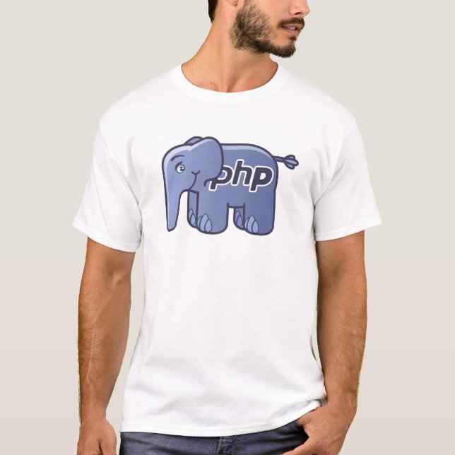 Camiseta Logotipo do PHP ElePHPant (Frente)