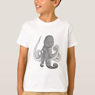 Camiseta Logotipo do polvo (linha arte)