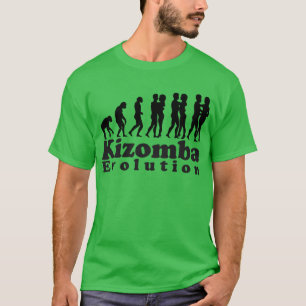 Camiseta Logotipo do preto da evolução de Kizomba