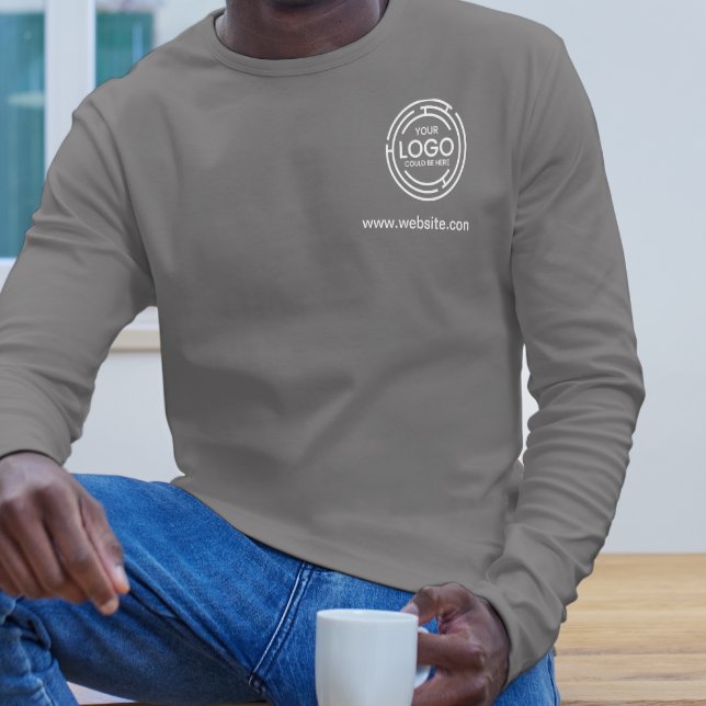 Camiseta Logotipo do Promocional para pequenas empresas - P (Giveaway Small Business Logo Promotional Branding T-Shirt  apparel fashion marketing men tops )