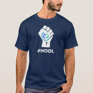 Camiseta Logotipo do RCI de HODL Decred: Branco