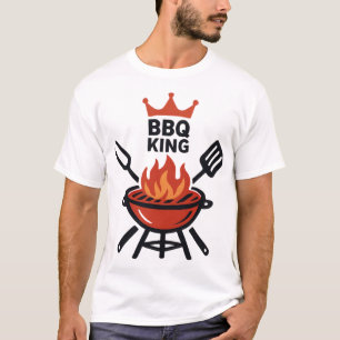 Camiseta Logotipo do Rei do Churrasco e Mestre da Grelha