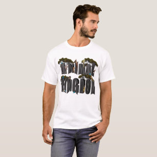 Camiseta Logótipo Do Reino Animal Com Animais,