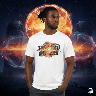 Camiseta Logotipo do Relógio Infinity Sci-Fi Zwischen Der Z