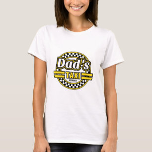 Camiseta Logotipo do Serviço de Táxi do pai