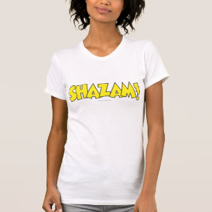 Camiseta Logotipo do Shazam Amarelo