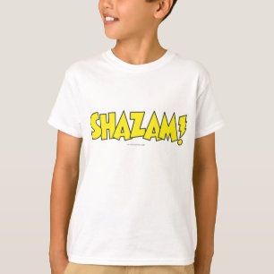 Camiseta Logotipo do Shazam Amarelo
