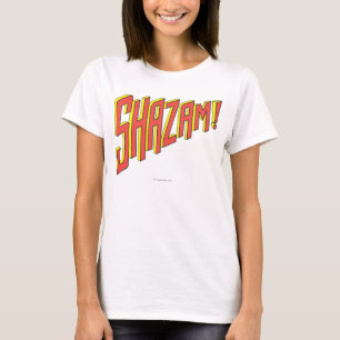 Camiseta Logotipo do Shazam Vermelho/Amarelo