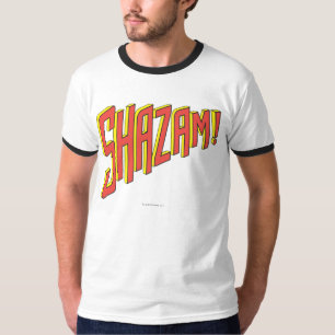 Camiseta Logotipo do Shazam Vermelho/Amarelo