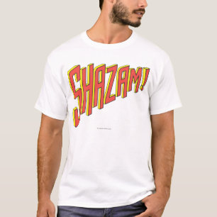 Camiseta Logotipo do Shazam Vermelho/Amarelo