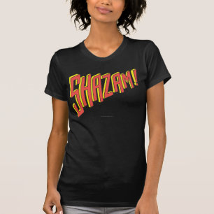 Camiseta Logotipo do Shazam Vermelho/Amarelo