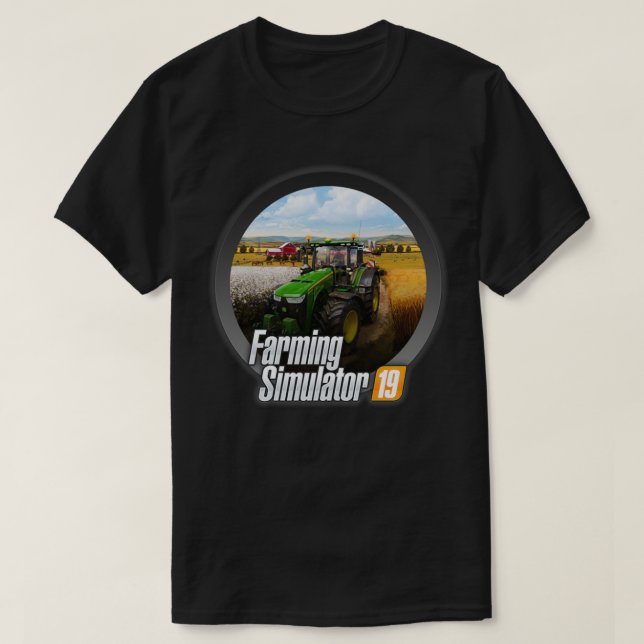 Camiseta Logotipo do simulador de agricultura 19 (Frente do Design)