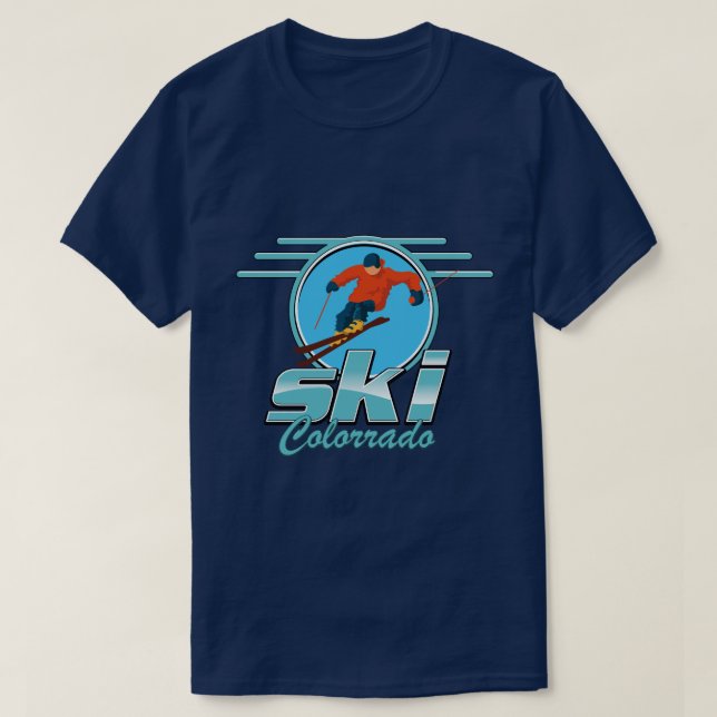 Camiseta logotipo do ski Colorado (Frente do Design)