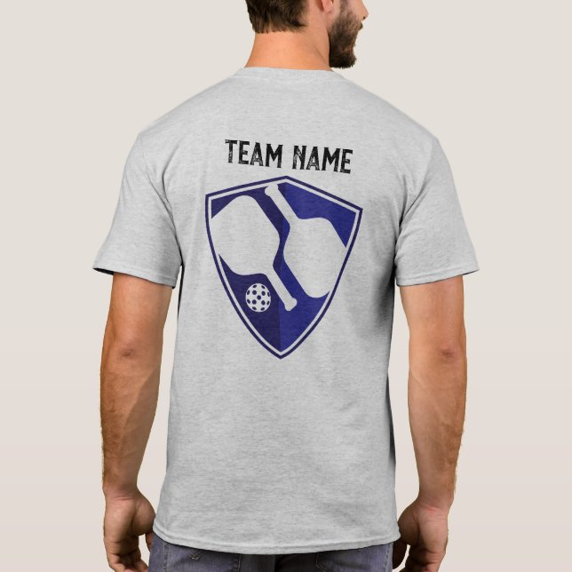Camiseta Logotipo do Team Custom Shield - Apenas adicione o (Verso)