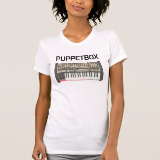 Camiseta Logotipo do teclado de Puppetbox (senhoras)