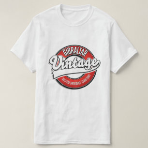 Camiseta logotipo do Território Britânico Ultramarino de Gi