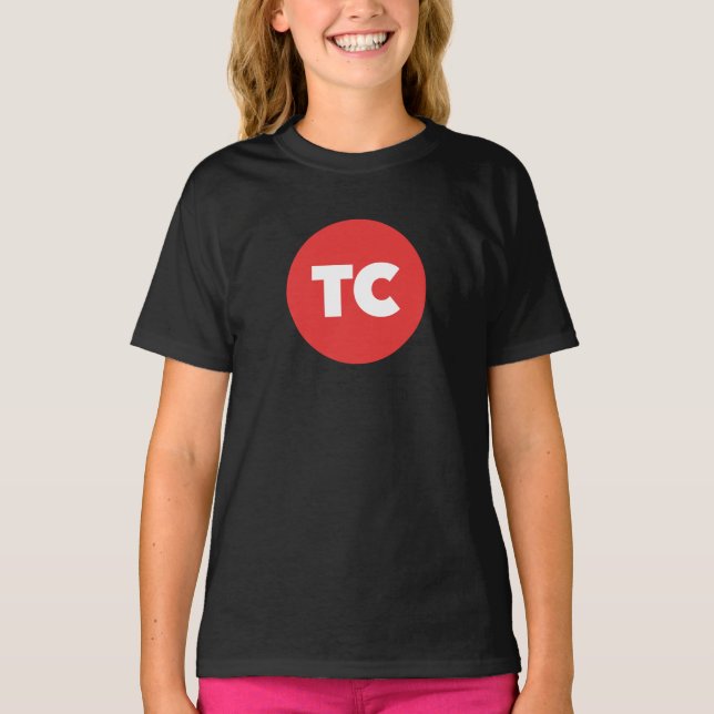 Camiseta Logotipo do tesouro em T-Shirt preto (Frente)