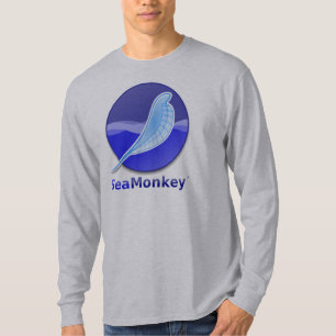 Camiseta Logotipo do texto de SeaMonkey