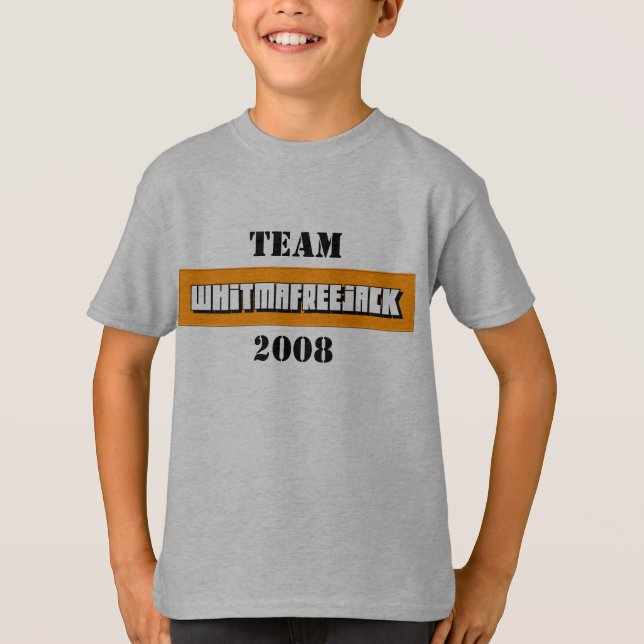 Camiseta logotipo do time freedmawhitjack, Equipe, 2008 (Frente)