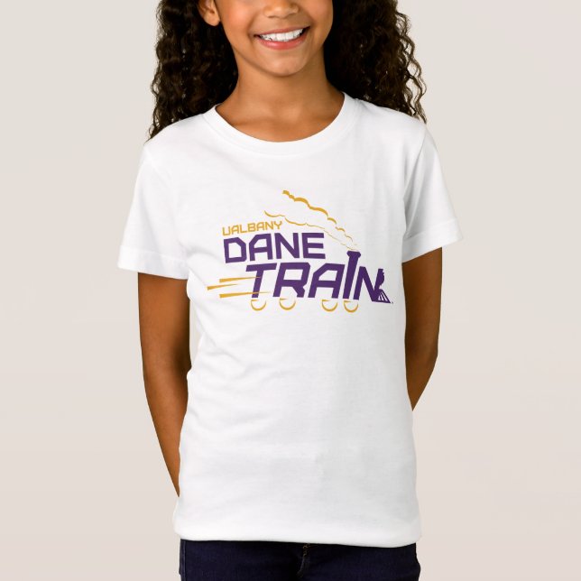 Camiseta Logotipo do trem com guincho de angina-sobe (Frente)