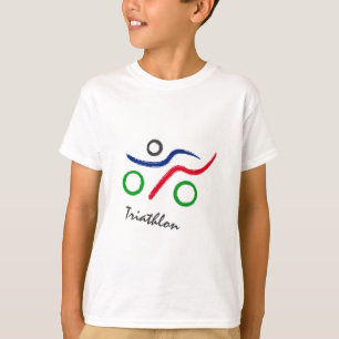 Camiseta logotipo do Triathlon excelente