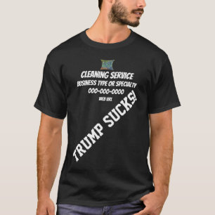 Camiseta Logotipo do uniforme da equipe de serviço de limpe