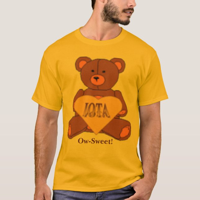 Camiseta Logotipo do urso do querido do Iota, Ow-Doce! (Frente)