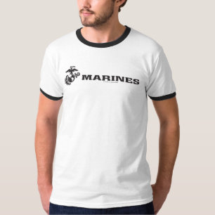 Camiseta Logotipo do USMC - preto