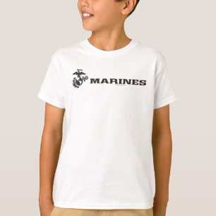 Camiseta Logotipo do USMC - preto
