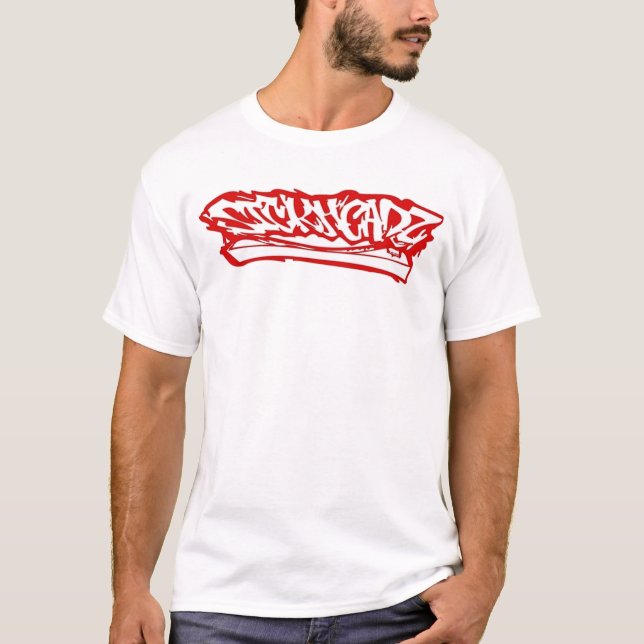 Camiseta Logotipo do vermelho de Sickheadz (Frente)