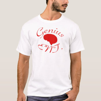Camiseta Logotipo do vermelho do entretenimento do gênio