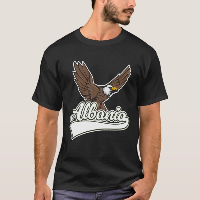 Camiseta Logótipo do viagem da Albânia (Frente)